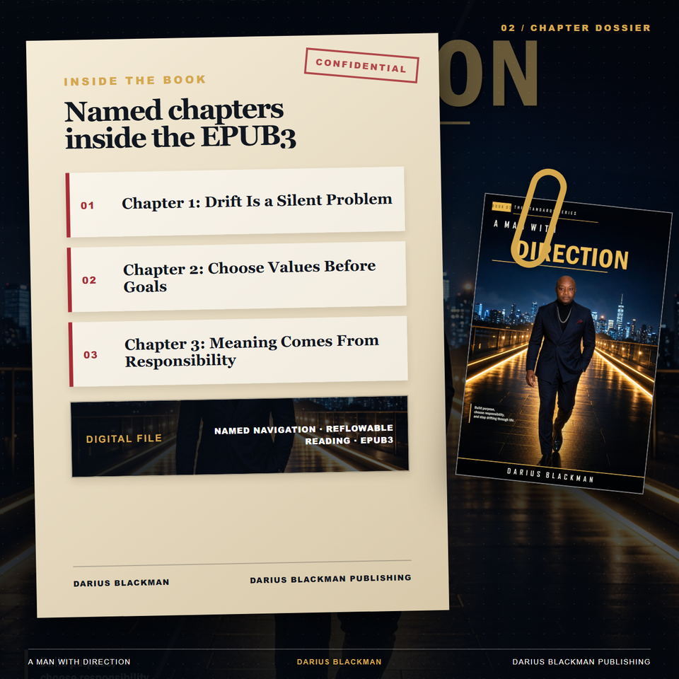 A Man With Direction — Chapter Dossier — EPUB3 ebook
