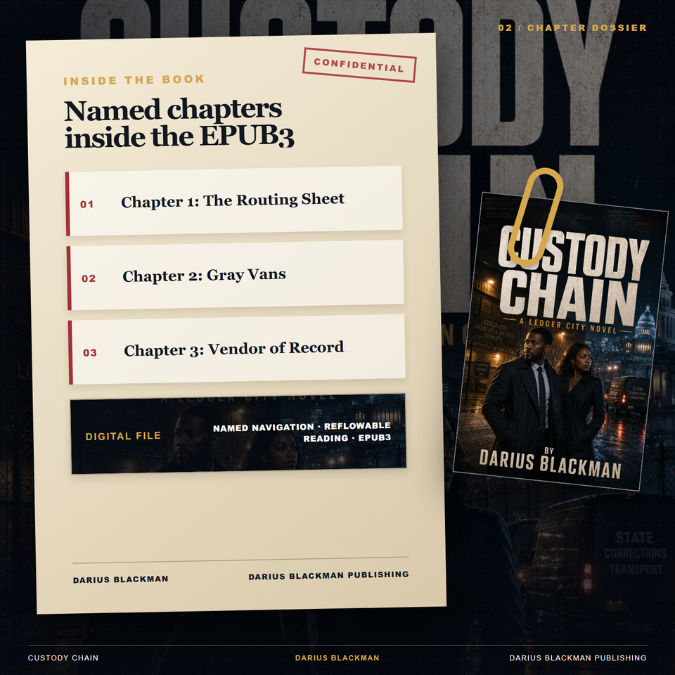 Custody Chain — Chapter Dossier — EPUB3 ebook