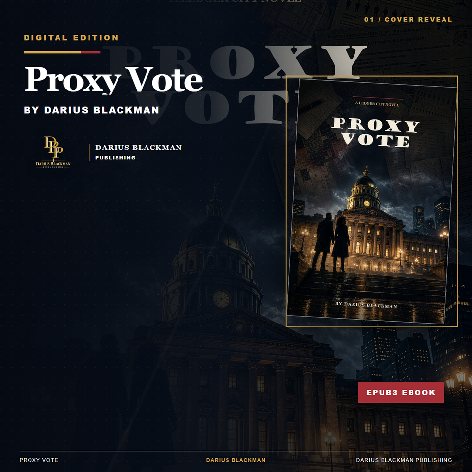 Proxy Vote — Cover Reveal — EPUB3 ebook