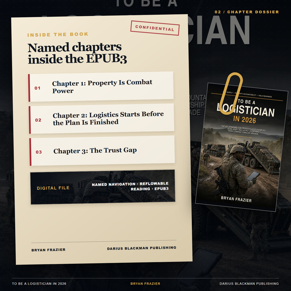 To Be a Logistician in 2026 — Chapter Dossier — EPUB3 ebook