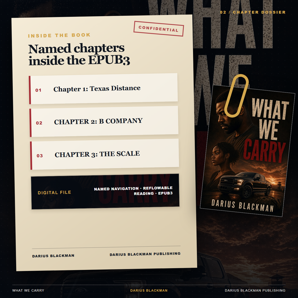 What We Carry — Chapter Dossier — EPUB3 ebook